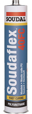 Клей-герметик полиуретановый Soudaflex 40FC 300 мл белый туба (155971) SOUDAL