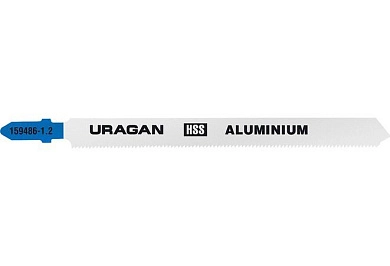 Полотна URAGAN, T318A, HSS, по цв. мeт, фрезер.развед, тонколист сталь, T-хвост, 132/110, шаг 1,2мм,