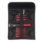 Отвертка диэлектрическая динамометрическая со сменными битами НИО-3309 серия СЛИМ (78279) КВТ