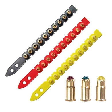 Патрон индустриальный/монтажный К-6 6,8х11 черный (100шт.)