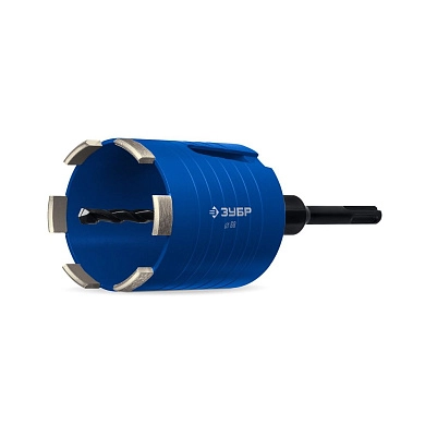 Коронка алмазная сегментная (подрозетник) 68мм, М16, в сборе (29875-68) ЗУБР