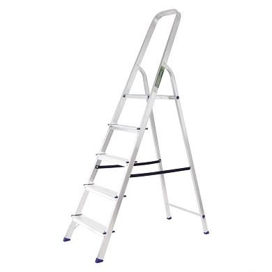 Лестница-стремянка алюмин., 5 ступ, 1020мм, слож.1785х455х110мм, (97715) СИБРТЕХ
