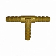 Штуцер пневматический T-образный "елочка" 8мм (латунь) (B1274A-8) H-D