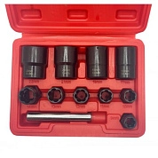 Головки под сорванные грани 9-22мм. 3/8, 1/2" (набор 11пр.) 42CrMo (HD-06040) H-D