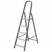 Лестница-стремянка стальн., 5 ступ, алюм. ступ., 1000мм, слож.1720х460х112мм, (97955) СИБРТЕХ