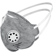 Полумаска фильтр, с клапан выдоха,плоская,с угольн слоем,класс защиты FFP2,ПГ-95,П(11167-2_z01) ЗУБР