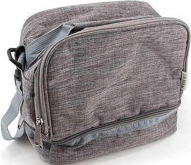 Сумка-холодильник Joli Angel CLB-030 "Тулон" серая с боковым карманом, 22.5*15*25.5см, полиэстер