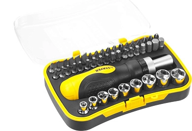 Набор STAYER "MASTER" "HERCULES": Отвертки, реверс отвертка, биты 35шт, адаптер для торц голов, торц