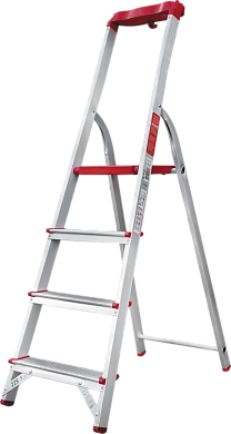 Лестница-стремянка алюм. проф. с лотком органайзером NV3150 (4 ступ. 81/152см, 4.0кг) Новая высота