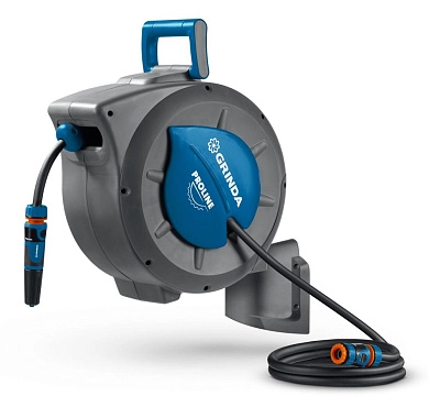 Набор для полива 4 пр. шланг 20м х 1/2,на поворот кронштей настен,HRA-20, кат(428470) GRINDA