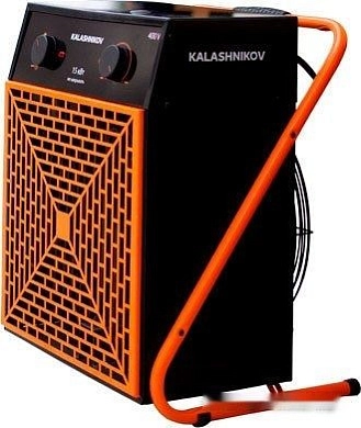 Пушка тепловая электрическая KVF-E15-32 (15 кВт, 1700 м3/ч, 150м2, 380В) KALASHNIKOV