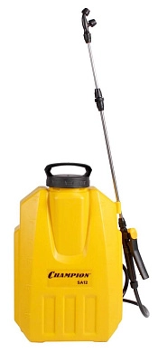 Опрыскиватель ранцевый аккум. Champion SA12 (12 В, 1акк. х 8.0 А/ч, бак 12 литров, расход 3.1 л/мин)