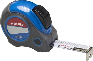 Рулетка 10м / 25мм ударостойкий обрез. корп. "МАСТЕР" АВТОСТОП (34057-10-25_z01) ЗУБР