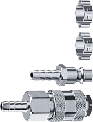 Набор: 8мм штуцер ″елочка″, рапид штуцер-штуцер ″елочка″, обжимные хомуты, 4пр. (64920-08-H) ЗУБР