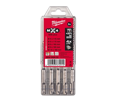 Набор cверл по бетону 5-10мм, 5шт. (4932352338) Milwaukee