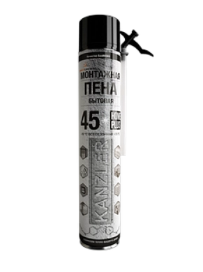 Пена монтажная бытовая -10/+35 45L 750мл  KANZLER HOME PLUS