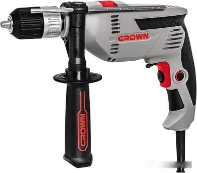 Дрель ударная CT10129C (750 Вт, до 16 мм в бетоне, 1 скор., патрон БЗП, кор.) CROWN