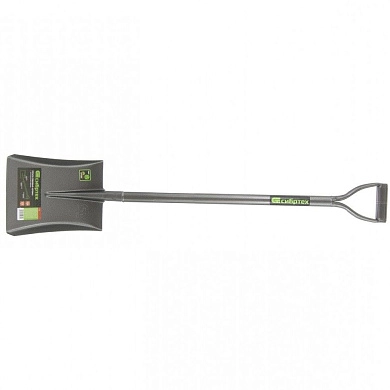 Лопата совковая, 245х295х1150мм, цельнометаллическая (61473) СИБРТЕХ