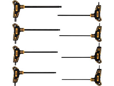 Набор ключей c T-образной ручкой с шариком HEX 2,5-10мм, 8пр.(56629) VOREL