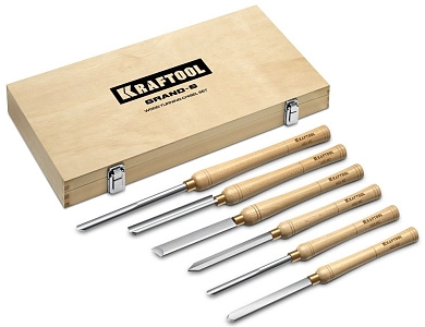 Набор резцов токарных по дереву, 6пр. "Grand-6" (18368) KRAFTOOL