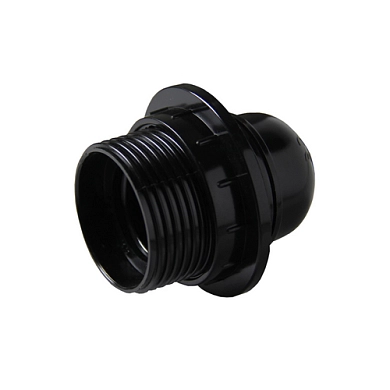 Патрон Е27 карболитовый с кольцом черный (LHC-E27-r-s) EKF PROxima