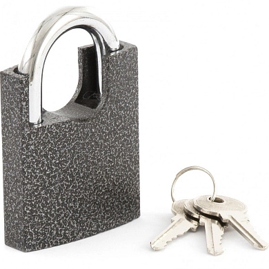 Замок навесной, защищенная дужка, 60мм (91638) СИБРТЕХ