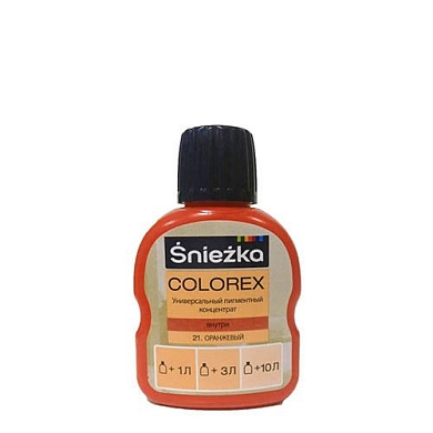 Краситель Colorex Sniezka №21 оранжевый, 0.10л