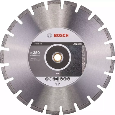 Круг алмазный сегм.  350х3,2х10х20/25,4мм Асфальт Standart (2608 602 625) BOSCH