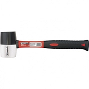 Киянка резиновая, 450 г, черно-белая резина, фибергласовая рукоятка (11171) MATRIX