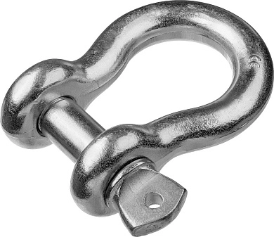 Скоба такелажная омегообразная 1 1/8 28.6мм, 1 шт, палец 32мм, г/п 9.5 тн, цинк (304525-29) ЗУБР