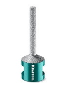 Фреза алмазная вакуумная VS DIAMOND d 6 мм М14, 50 мм, пальчиковая с конусом (29811-06) KRAFTOOL