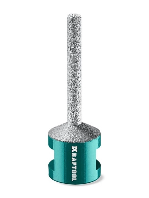 Фреза алмазная вакуумная VS DIAMOND d 6 мм М14, 50 мм, пальчиковая с конусом (29811-06) KRAFTOOL