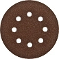 Круг шлифовальный д=125 мм, 8 отв., зерно 80, велкро осн., 5 шт. (35350-125-080) ЗУБР фото2