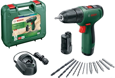 Дрель-шуруповерт аккум. EasyDrill (12.0 В, 2 акк. х 1.5 А/ч Li-Ion, 30 Нм,чем.)(0 603 9D3 007) BOSCH