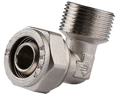 Уголок с наружной резьбой, цанга-штуцер, 3/4"х20х2,0 мм, никель (51409-20-3/4) ЗУБР