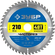 Диск пильный 210х30х48Т по дереву "Чисторез" (36905-210-30-48_z01) ЗУБР