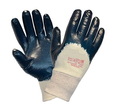 Перчатки нитрил манжет трикотаж от мин. рисков