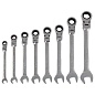 Набор ключей комбинированных трещоточных шарнирных 8-19мм, 8пр. (14898) MATRIX фото2