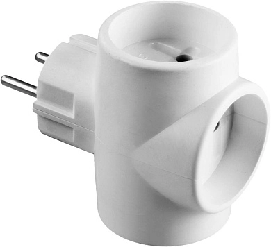 Разветвитель электрический, 3 гнезда, 6А/220В (55097-3) СИБИН