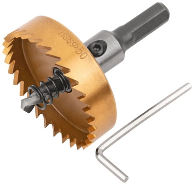 Коронка кольцевая по металлу, HSS сталь, титановое покрытие 50 мм (F_36878) FIT