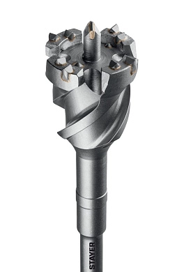 Бур проломный SDS-max 55х900х1000 мм "HERCULES-4Х" (29319-55-1000) STAYER