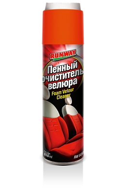 Очиститель велюра пенный 650 мл. аэрозоль (RW6091) RUNWAY