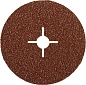 Круг шлифовальный фибровый 115х22 мм, P24, велкро осн., 5 шт. "ПРОФИ" (35585-115-024) ЗУБР фото2