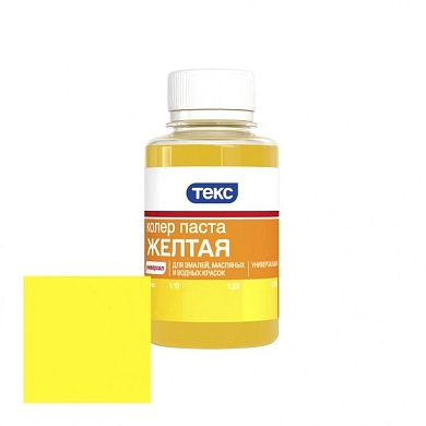 Паста колеровочная универсальная, ТЕКС, №3 желтая 0.5 л
