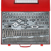 Набор метчиков и плашек M2-M18, 110пр., 9ХС (773110) Matrix