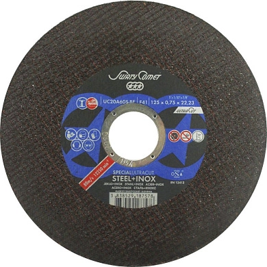 Круг отрезной 125х0.75х22.23 мм для металла и нерж. стали SPECIAL (377554) SWATYCOMET