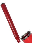 Сверло алмазное труб. 62х24х3.5х11х5х450мм 1-1/4" UNC / железобетон (KL0144-62/450) KLASSE