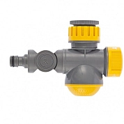 Соединитель для крана с внутр. резьбой1/2"-3/4" с переключ. и шарниром, LUXE (66253) PALISAD