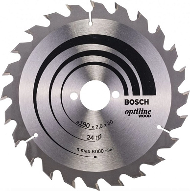 Диск пильный 190х30х2.0х24 Optiline (2 608 641 185) BOSCH