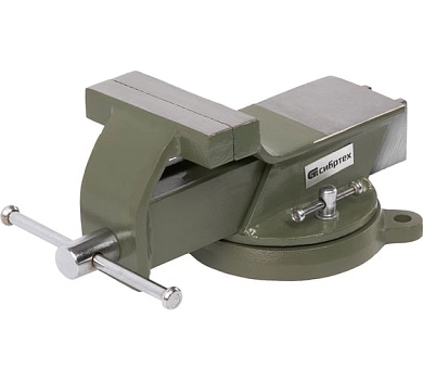 Тиски слесарные, стальные, 100 мм, поворотные (18618) Сибртех